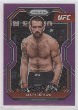 2021 Panini Prizm UFC - [Base] - Purple Prizm #67 - Matt Brown /149