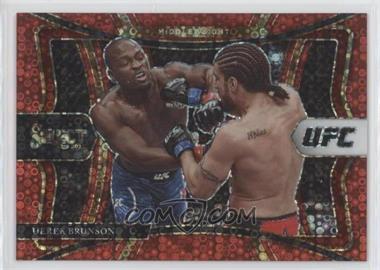 2021 Panini Select UFC - [Base] - Red Disco Prizm #115 - Premier Level - Derek Brunson /199