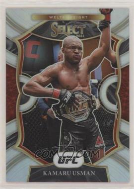 2021 Panini Select UFC - [Base] - Silver Prizm #7 - Concourse - Kamaru Usman