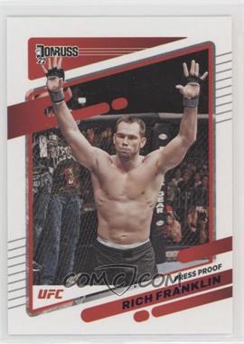 2022 Donruss UFC - [Base] - Press Proof Purple #190 - Rich Franklin