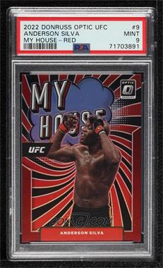 2022 Panini Donruss Optic UFC - My House - Red Prizm #9 - Anderson Silva /99 [PSA 9 MINT]