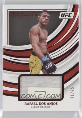 2022 Panini Immaculate Collection UFC - Fight Night Memorabilia - Red #FN-41 - Rafael Dos Anjos /25