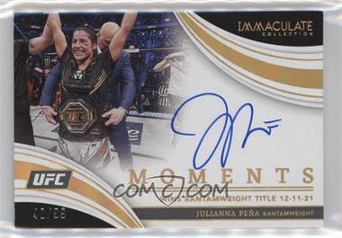 2022 Panini Immaculate Collection UFC - Immaculate Moments #MO-JPN - Julianna Pena /99