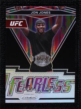 2022 Panini Prizm UFC - Fearless - Black Prizm #19 - Jon Jones /1