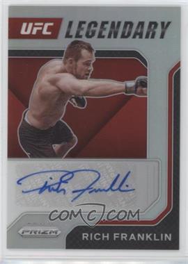 2022 Panini Prizm UFC - Legendary Signatures - Silver Prizm #LS-RFK - Rich Franklin