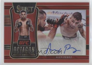 2022 Panini Select UFC - Octagon Action Signatures - Red Prizm #OA-APZ - Alex Perez /99