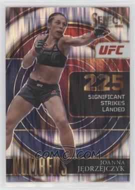 2022 Panini Select UFC - Select Numbers - Flash Prizm #30 - Joanna Jedrzejczyk