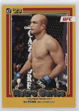 2023 Donruss UFC - Retro Series - Press Proof Gold #4 - BJ Penn /10