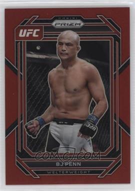 2023 Panini Prizm UFC - [Base] - Red Prizm #123 - BJ Penn /199