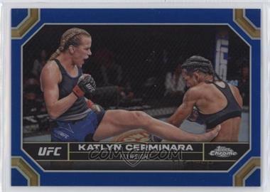 2024 Topps Chrome UFC - [Base] - Blue Refractor #107 - Katlyn Cerminara /150