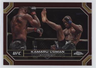 2024 Topps Chrome UFC - [Base] - Magenta Refractor #108 - Kamaru Usman