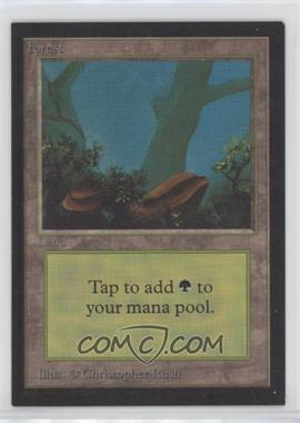 1993 Magic: The Gathering - Collectors' Edition - Non-Playable Gold Backs [Base] #FORE.2 - Forest