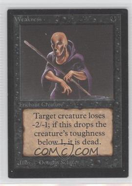 1993 Magic: The Gathering - Collectors' Edition - Non-Playable Gold Backs International #WEAK - Weakness [Noted]