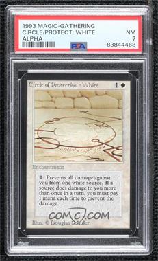 1993 Magic: The Gathering - Limited Edition Alpha - [Base] #_CPWH - Circle of Protection: White [PSA 7 NM]