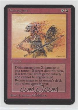 1993 Magic: The Gathering - Limited Edition Alpha - [Base] #_DISI - Disintegrate [EX to NM]