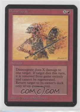 1993 Magic: The Gathering - Limited Edition Alpha - [Base] #_DISI - Disintegrate [EX to NM]