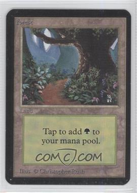 1993 Magic: The Gathering - Limited Edition Alpha - [Base] #_FORE.2 - Forest (Path)