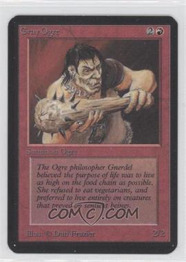 1993 Magic: The Gathering - Limited Edition Alpha - [Base] #_GROG - Gray Ogre