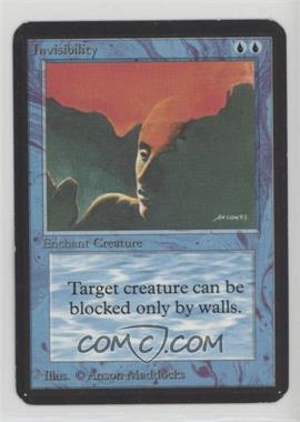 1993 Magic: The Gathering - Limited Edition Alpha - [Base] #_INVI - Invisibility [EX to NM]