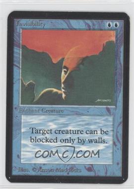 1993 Magic: The Gathering - Limited Edition Alpha - [Base] #_INVI - Invisibility