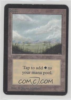 1993 Magic: The Gathering - Limited Edition Alpha - [Base] #_PLAI.1 - Plains (Open Meadow) [EX to NM]