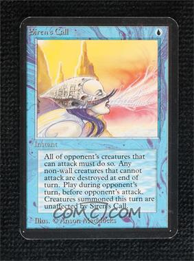 1993 Magic: The Gathering - Limited Edition Alpha - [Base] #_SICA - Siren's Call