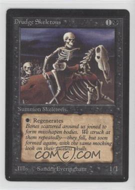 1993 Magic: The Gathering - Limited Edition Beta - [Base] #_DRSK - Drudge Skeletons [EX to NM]