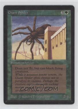 1993 Magic: The Gathering - Limited Edition Beta - [Base] #_GISP - Giant Spider