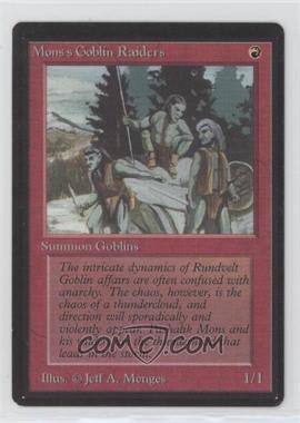 1993 Magic: The Gathering - Limited Edition Beta - [Base] #_MGRA - Mons's Goblin Raiders