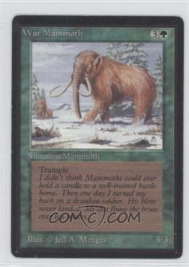 1993 Magic: The Gathering - Limited Edition Beta - [Base] #_WAMA - War Mammoth