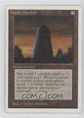 1993 Magic: The Gathering - Unlimited Edition - [Base] #_BASA - Basalt Monolith
