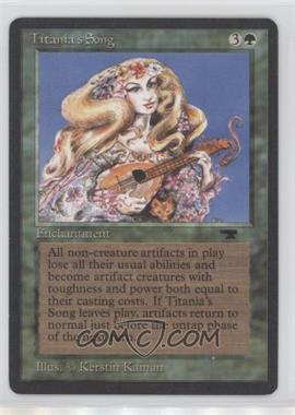 1994 Magic: The Gathering - Antiquities - [Base] #_TISO - Titania's Song