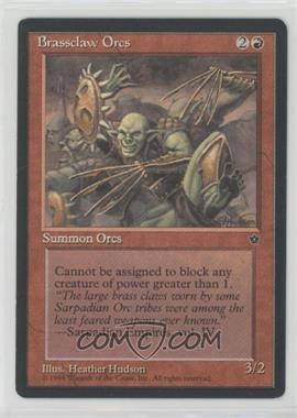 1994 Magic: The Gathering - Fallen Empires - [Base] #_BROR.2 - Brassclaw Orcs