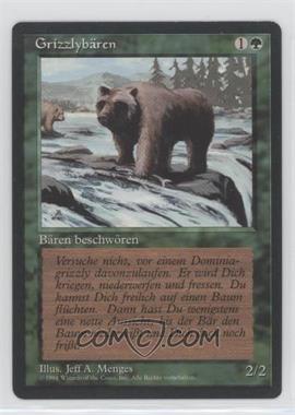 1994 Magic: The Gathering - Revised Edition - [Base] - German Black Border #_GRBE - Grizzly Bears [EX to NM]