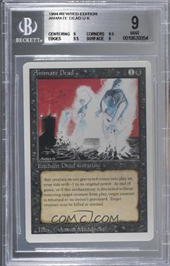 1994 Magic: The Gathering - Revised Edition - [Base] #_ANDE - Animate Dead [BGS 9 MINT]