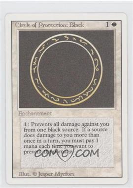 1994 Magic: The Gathering - Revised Edition - [Base] #_CPBL - Circle of Protection: Black