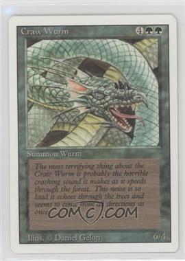 1994 Magic: The Gathering - Revised Edition - [Base] #_CRWU - Craw Wurm