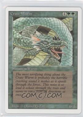 1994 Magic: The Gathering - Revised Edition - [Base] #_CRWU - Craw Wurm