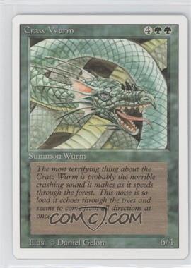 1994 Magic: The Gathering - Revised Edition - [Base] #_CRWU - Craw Wurm