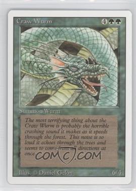 1994 Magic: The Gathering - Revised Edition - [Base] #_CRWU - Craw Wurm