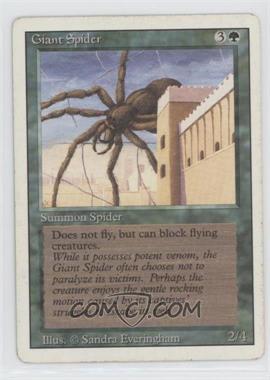1994 Magic: The Gathering - Revised Edition - [Base] #_GISP - Giant Spider [EX to NM]
