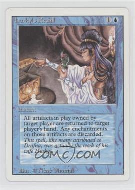 1994 Magic: The Gathering - Revised Edition - [Base] #_HURE - Hurkyl's Recall