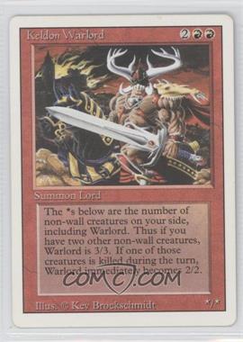 1994 Magic: The Gathering - Revised Edition - [Base] #_KEWA - Keldon Warlord