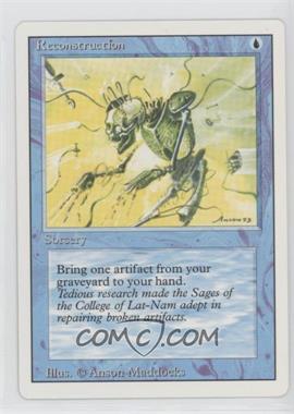 1994 Magic: The Gathering - Revised Edition - [Base] #_RECO - Reconstruction