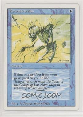 1994 Magic: The Gathering - Revised Edition - [Base] #_RECO - Reconstruction