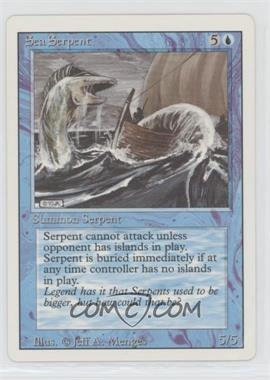 1994 Magic: The Gathering - Revised Edition - [Base] #_SESE - Sea Serpent