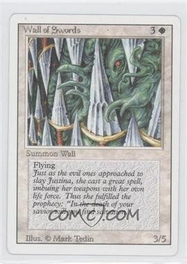 1994 Magic: The Gathering - Revised Edition - [Base] #_WASW - Wall of Swords