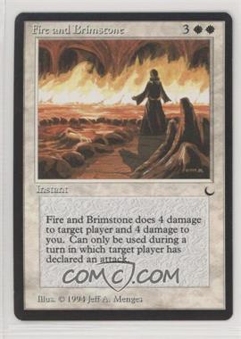 1994 Magic: The Gathering - The Dark - [Base] #_FIBR - Fire and Brimstone