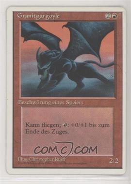 1995 Magic: The Gathering - 4th Edition - [Base] - German #_GRGA - Granite Gargoyle