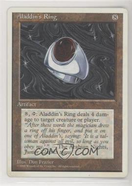 1995 Magic: The Gathering - 4th Edition - [Base] #_ALRI - Aladdin's Ring